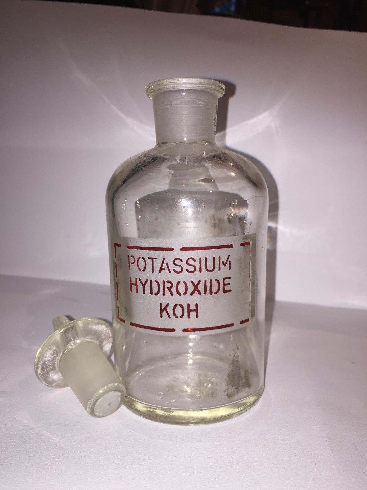Pyrex reagent bottle w/T/S24 glass stopper 500mL Set(2) SEE LABEL CHOICES BELOW