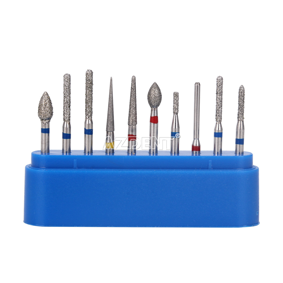 10packs Dental Diamond Burs FG-112 Crown Preparation Anterior Teeth Set