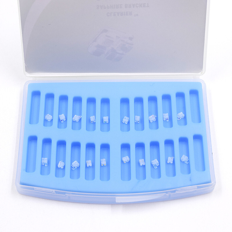 Dental Orthodontic Monocrystalline Sapphire Brackets 345 Hooks Roth/MBT 022/018