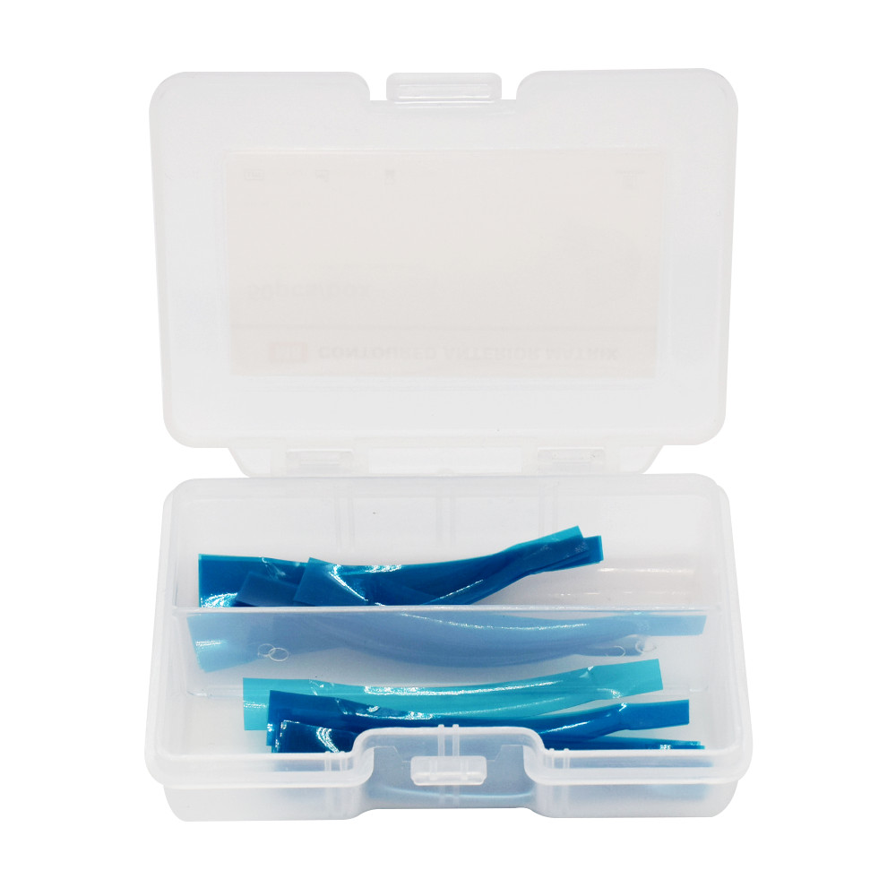 50 Pcs Dental Resin Matrices 0.05mm Matrix Bands Blue Strip Anterior Restoration