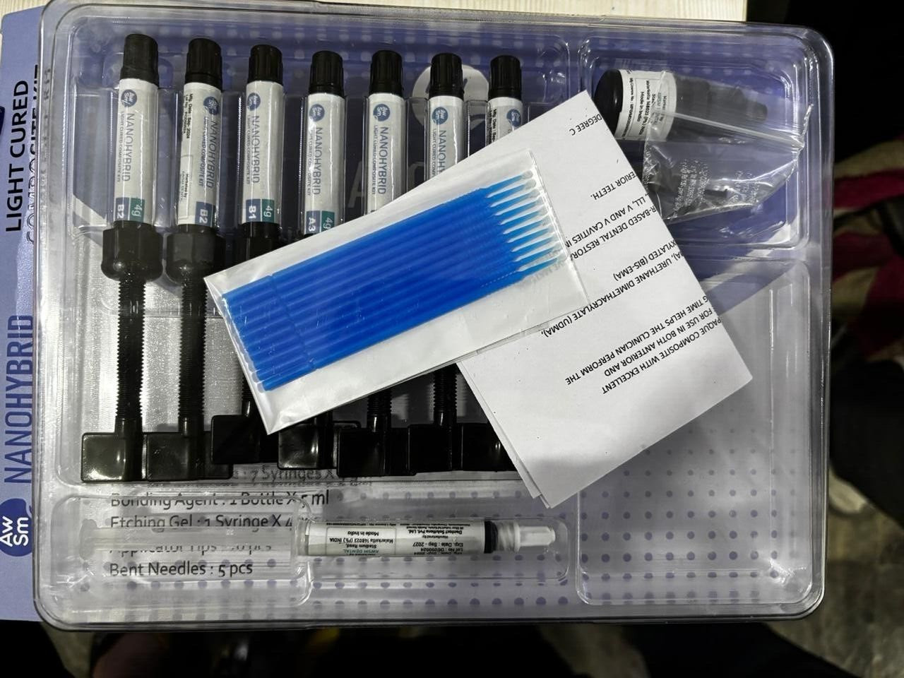 AWSM Nano Hybrid Light Cured Dental Composite Kit