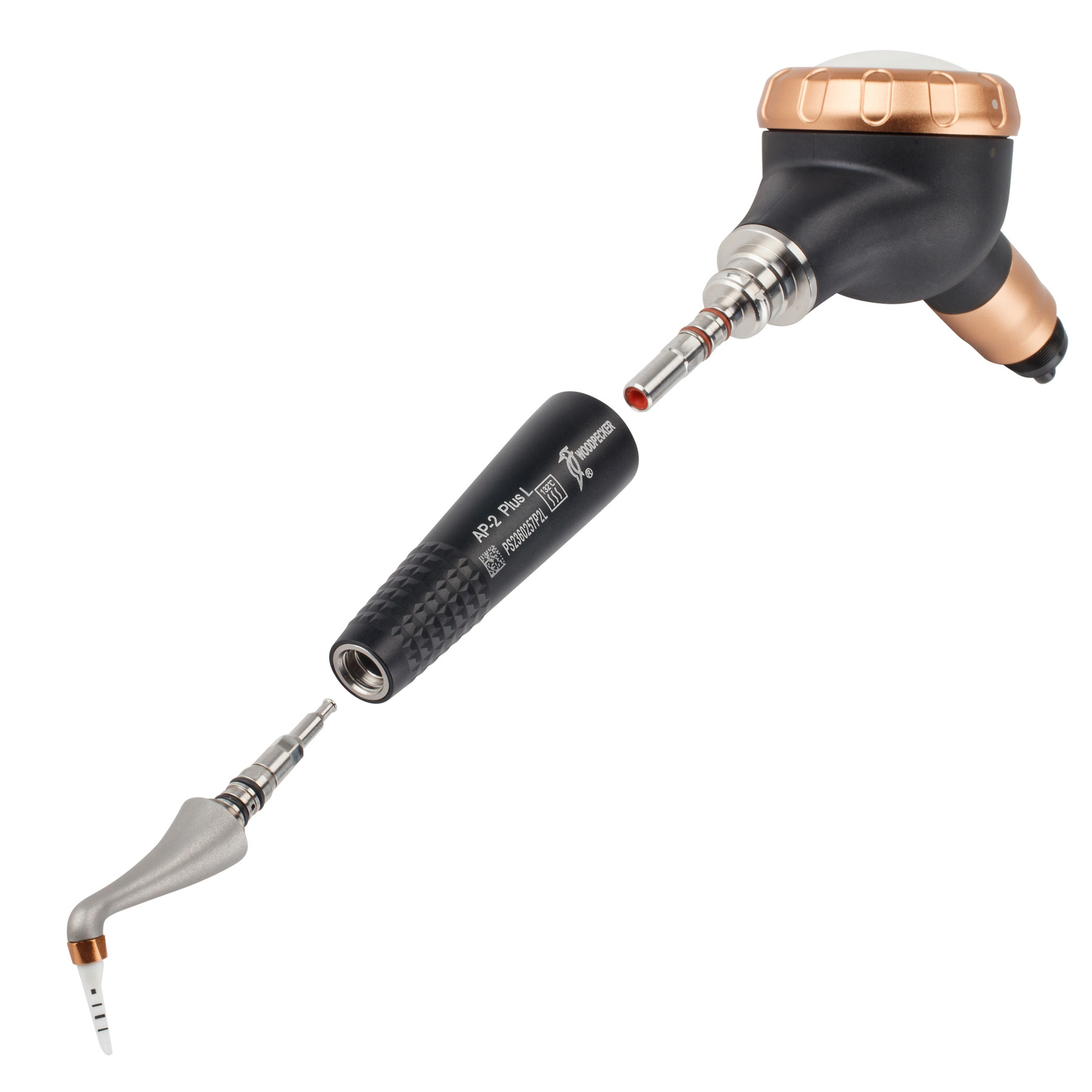 Woodpecker AP-H L PLUS Dental Air Polisher Sub/Supra Hygiene Prophy 2 Handpieces