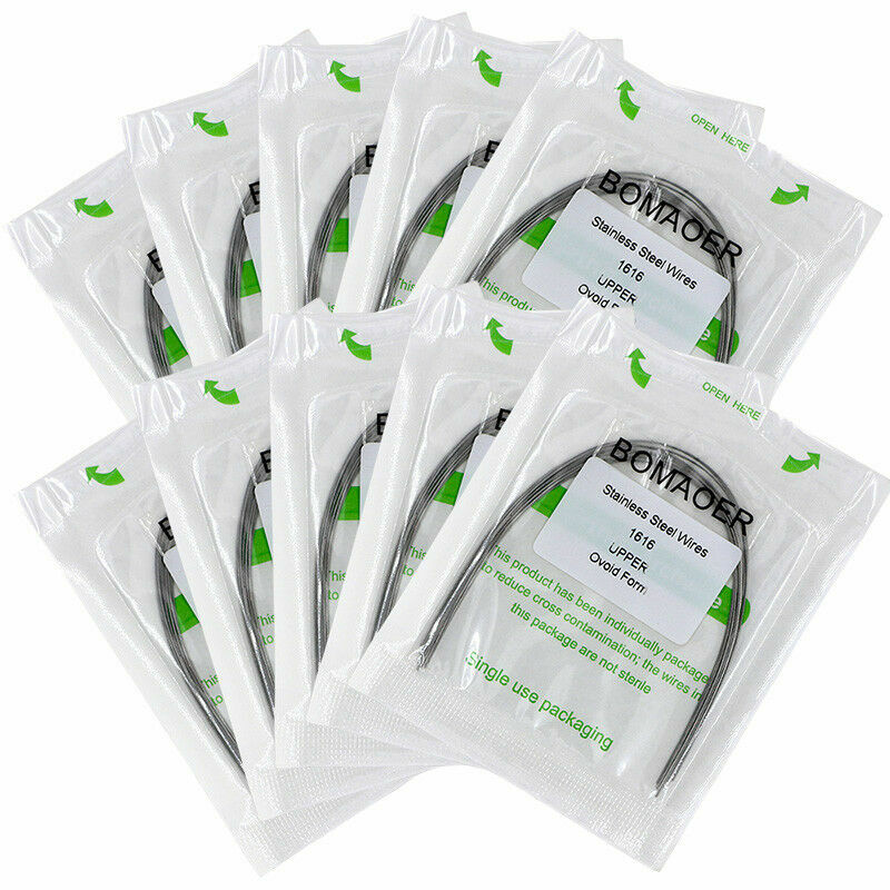 50 Packs Dental Orthodontic Stainless Steel Rectangular Arch wires 16×16 Upper