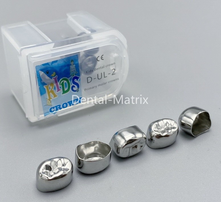 5pcs Dental Pediatric Crown Kids stainless steel molar crowns Preformed Primary