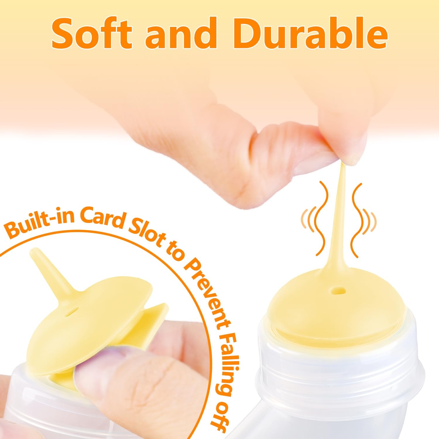 Xuanda Pet Feeding Bottle,3 Pack Wide Mouth Angled 1 Count (Pack of 3), white
