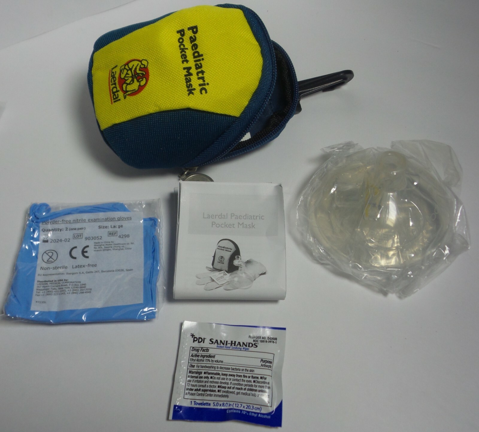 LAERDAL Paediatric Pediatric Pocket Mask CPR Barrier Device Child Baby