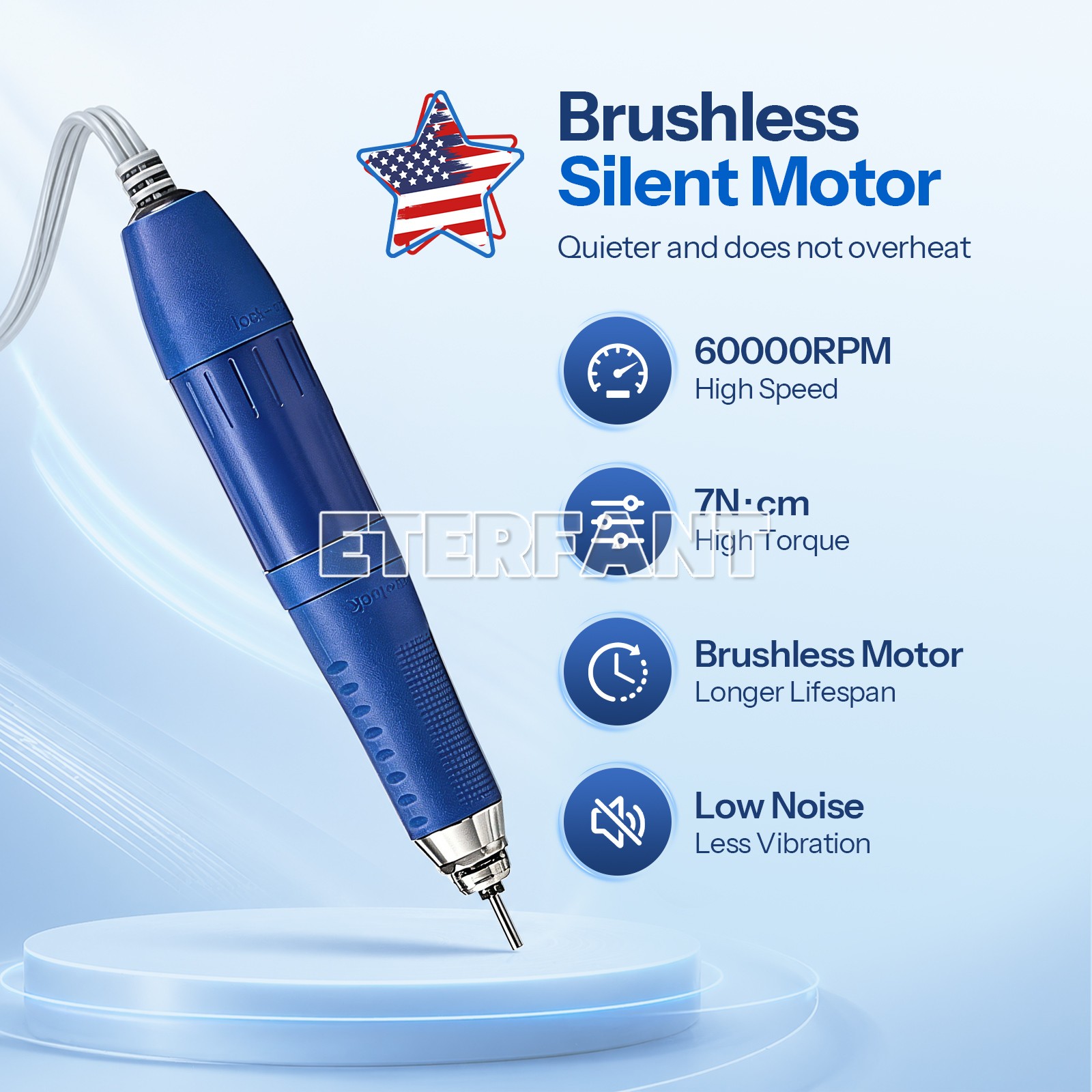 Dental Twin Pen Sandblaster with 2 Al Tanks/Dust-Free Grinding Machine with LED