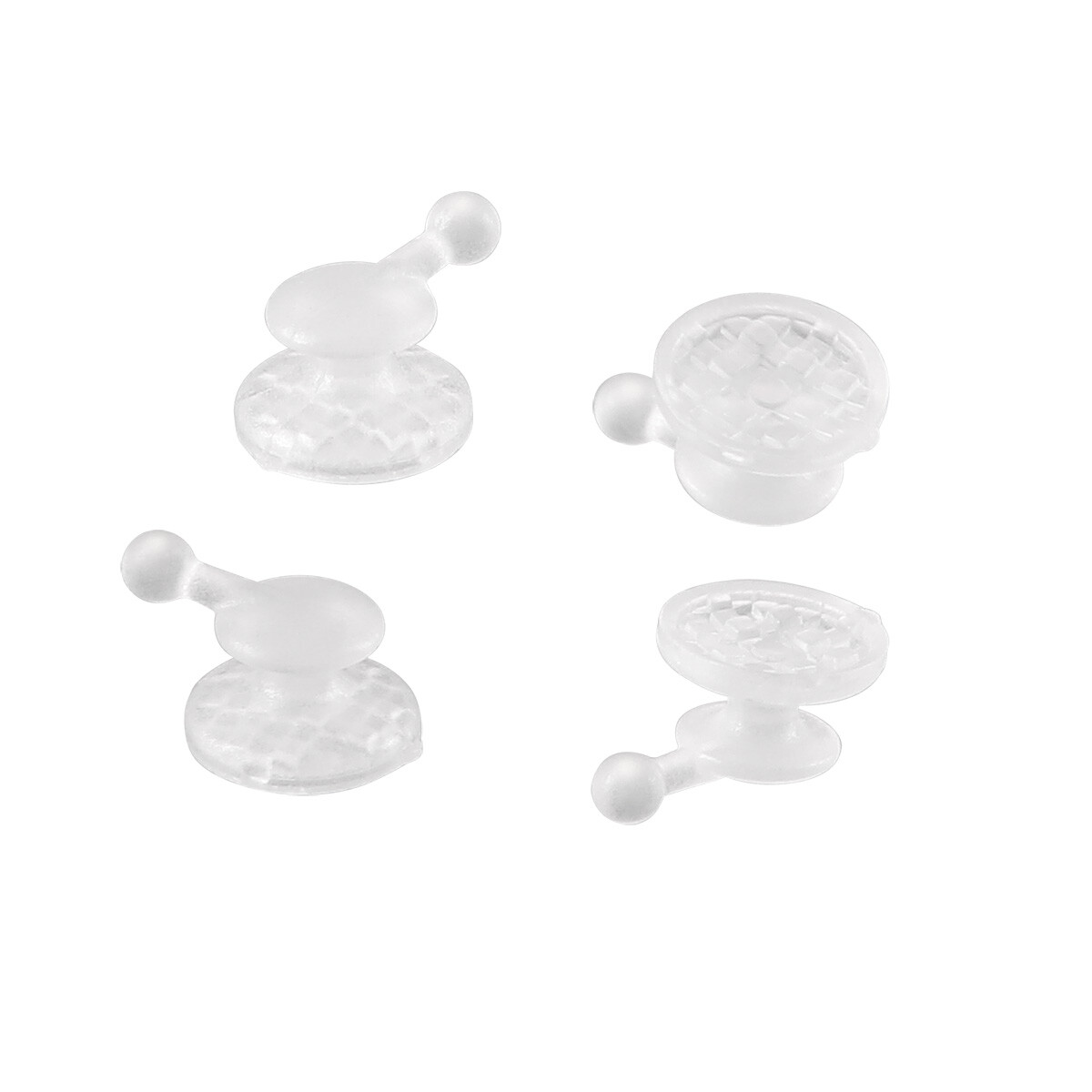 Dental Orthodontic Composite Clear Ceramic Lingual Buttons for Bondable Round