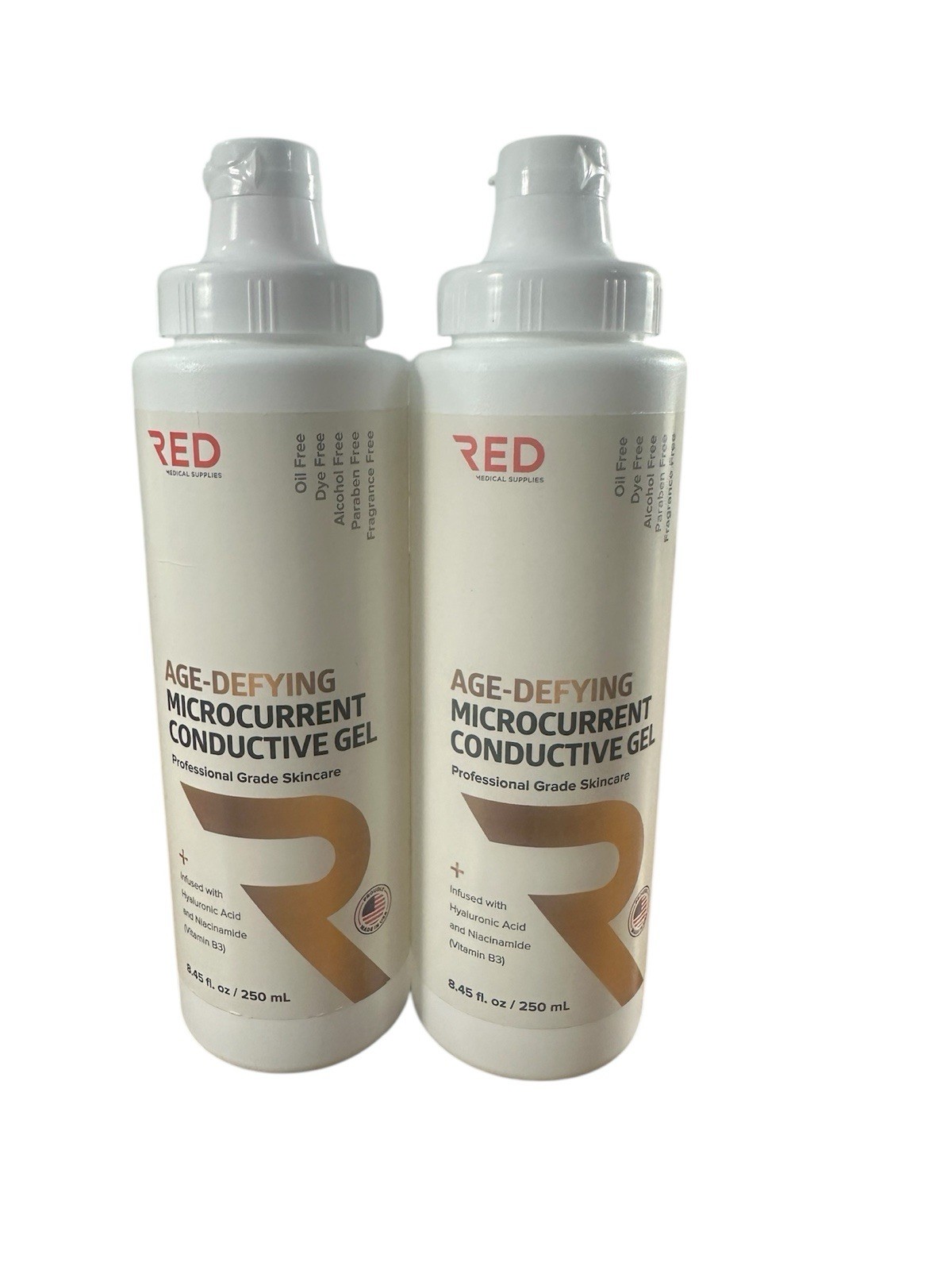 Lot Of 2 RED Conductive Ultrasonic GEL, Baby Doppler,Cavitation 2 x 250ml
