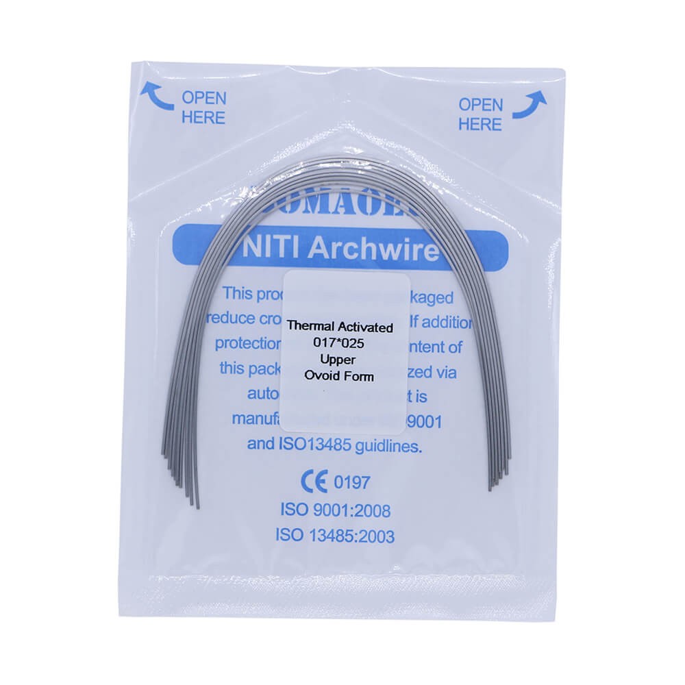 1×Dental Orthodontic Niti Thermal Activated Rectangular Arch Wires 17×25 Upper