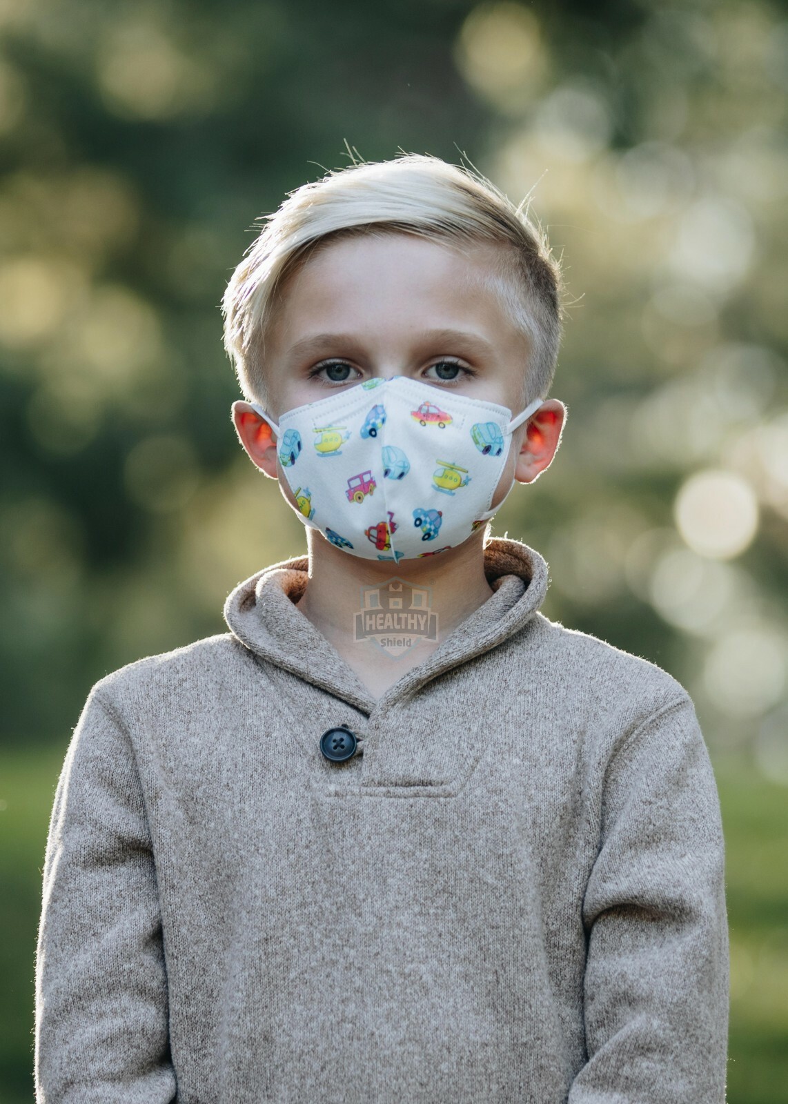 50Pcs Cartoon 3D Kids BFE 95% Protective 4 Layer Face Mask Disposable Respirator