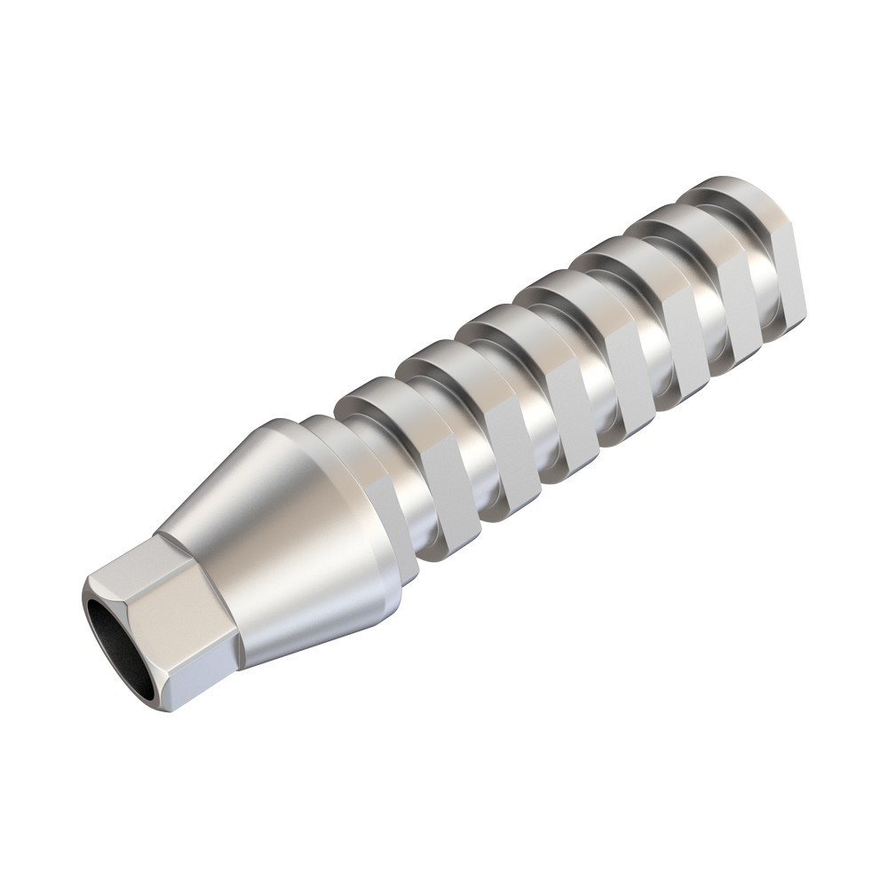 5pcs Temporary Straight Titanium Abut men ts With Screws Conical RP Platform
