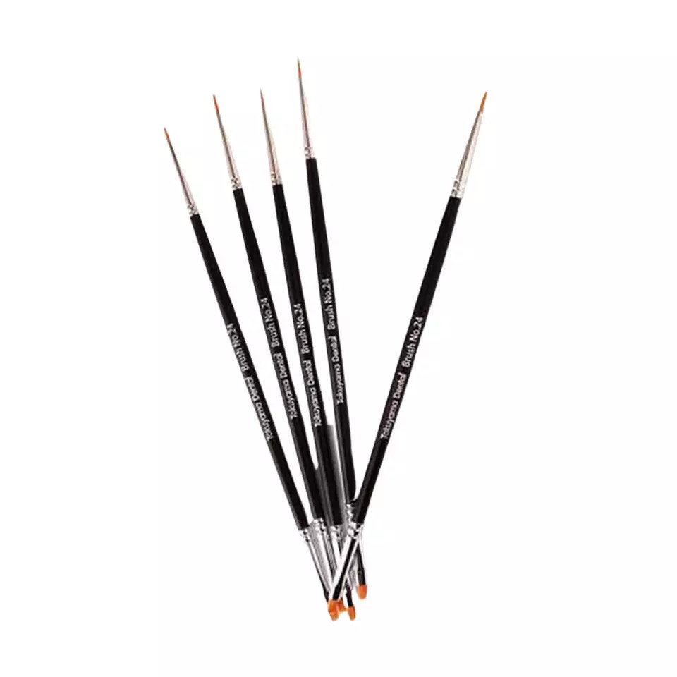 5 Piece Pack Tokuyama Estelite Omega Color Brush No. 24 For Dental Use Free Ship