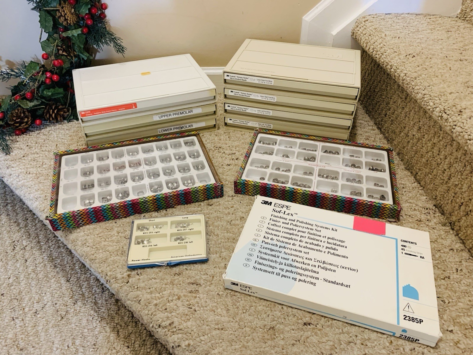 Lot of 12, 3M Unitek Victory Series Bands ESPE Dental Molars Trays Discs Crowns