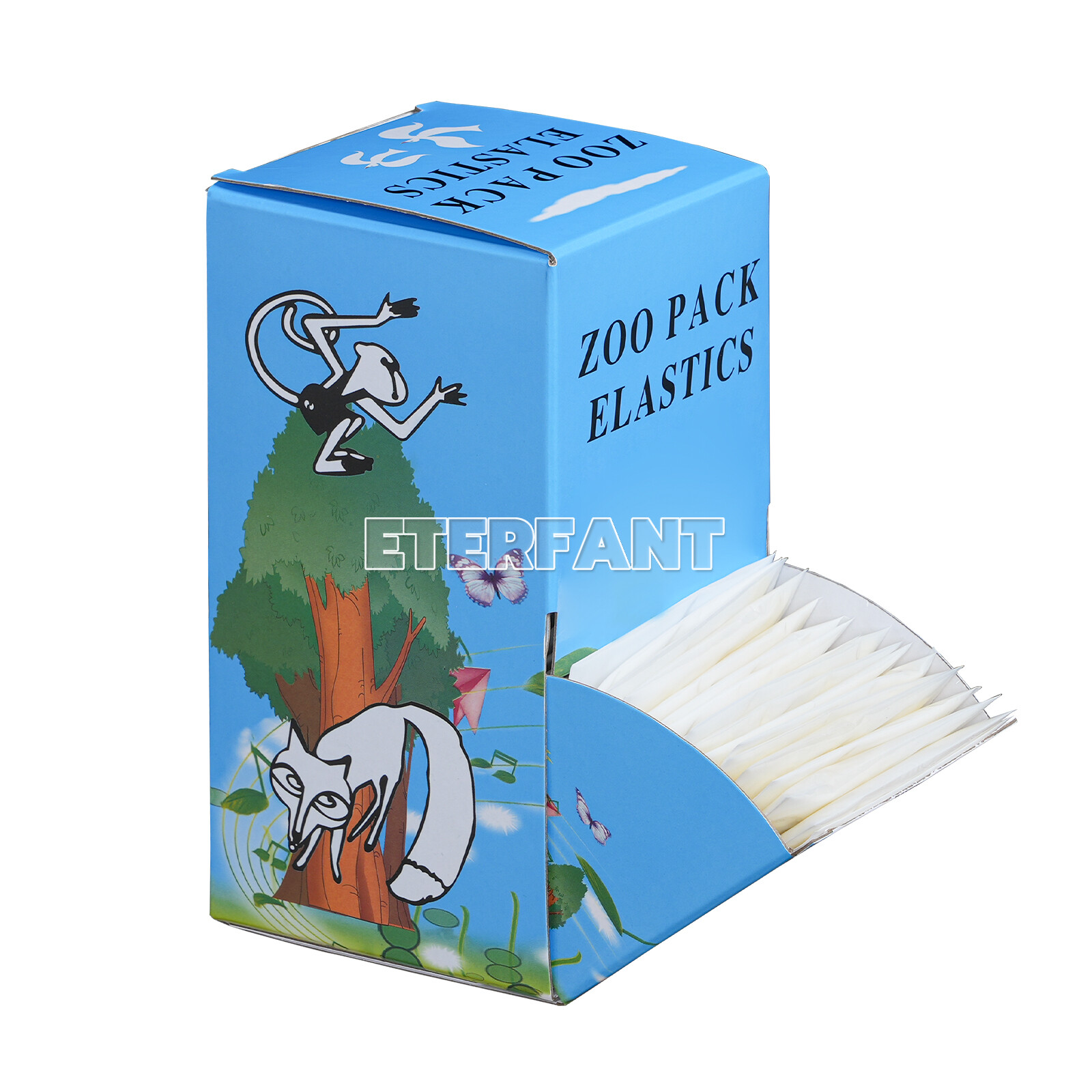 10XETERFANT Dental Ortho Rubber Bands Elastic Latex Braces 6.5oz 1/4 5000pcs/box