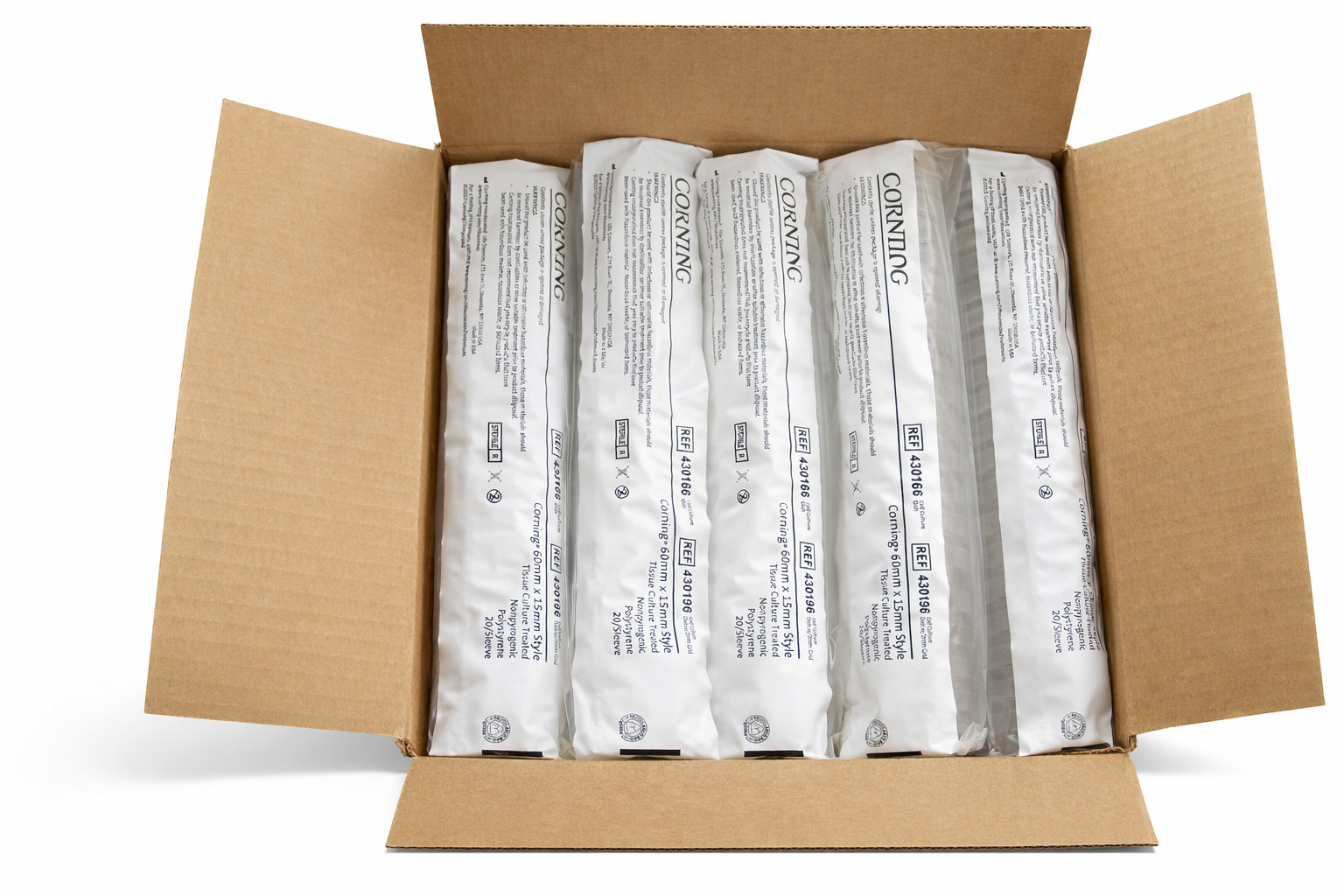 Petri Dishes Corning 60mm x 15mm – 20/Pack Sleeve – Mycology/Lab – Sealed