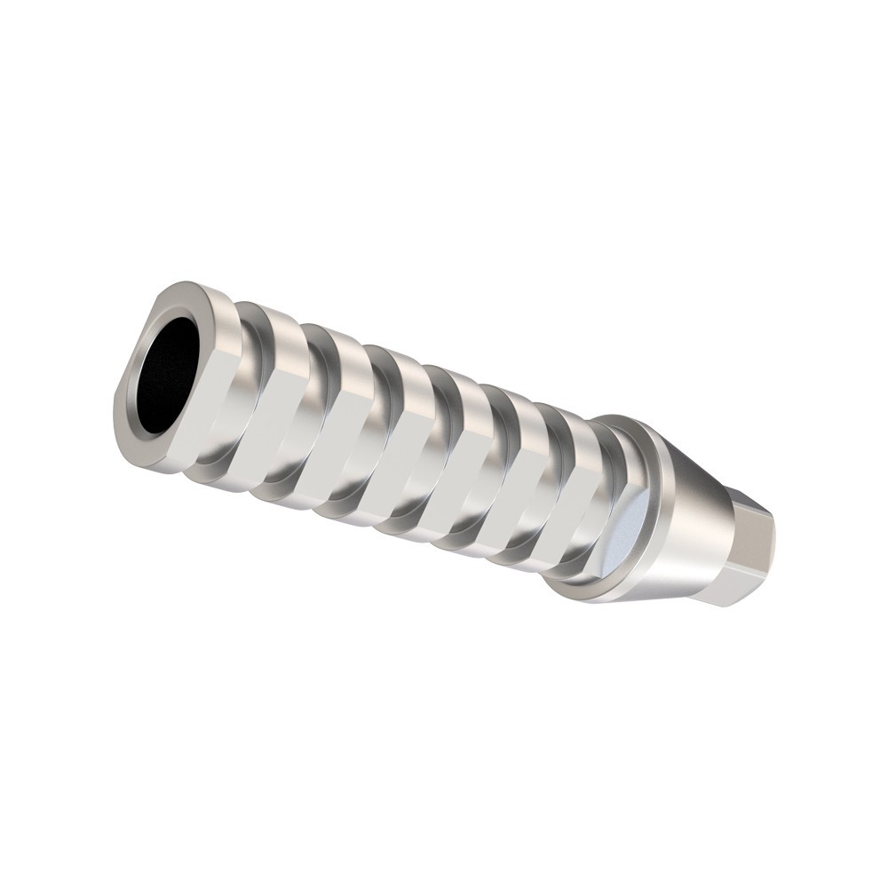 5pcs Temporary Straight Titanium Abut men ts With Screws Conical RP Platform
