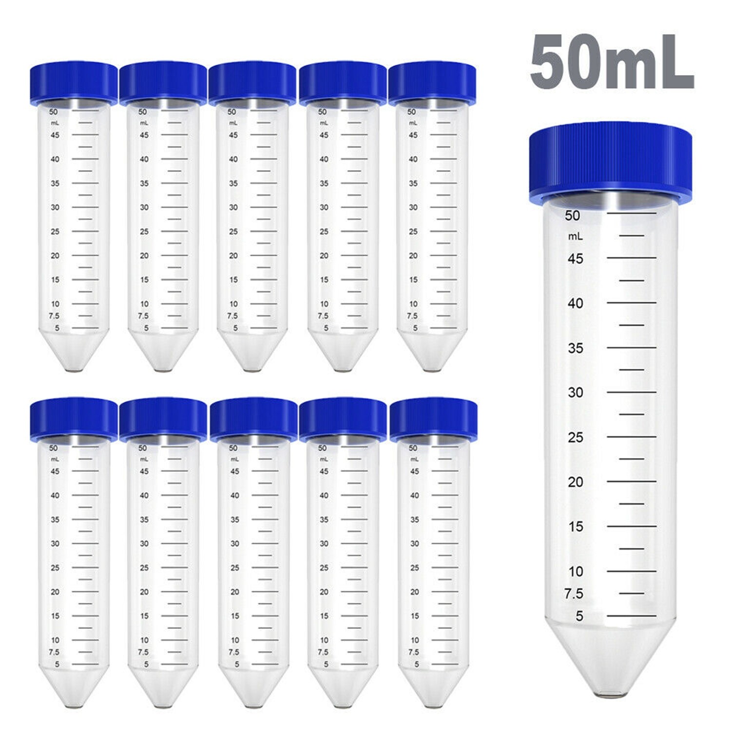 2mL/10mL Amber/Clear Sample Glass Vials, 15mL/50mL Conicial Centrifuge Tubes Cap