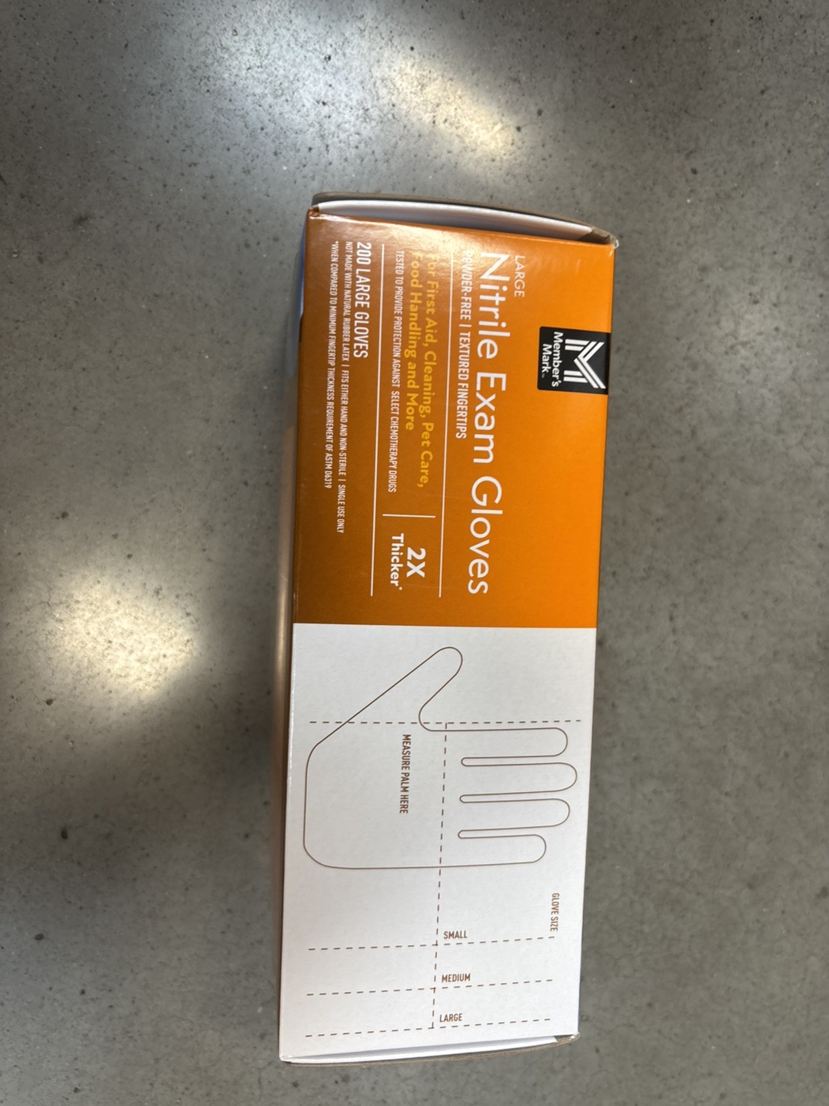 Member’s Mark Nitrile Exam Gloves Large 200 Count