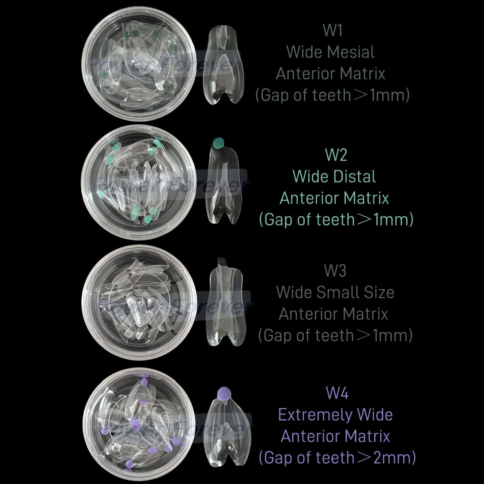 Dental Clear Matrix Anterior Posterior Restorative BT Bow Matrices Fit BioClear