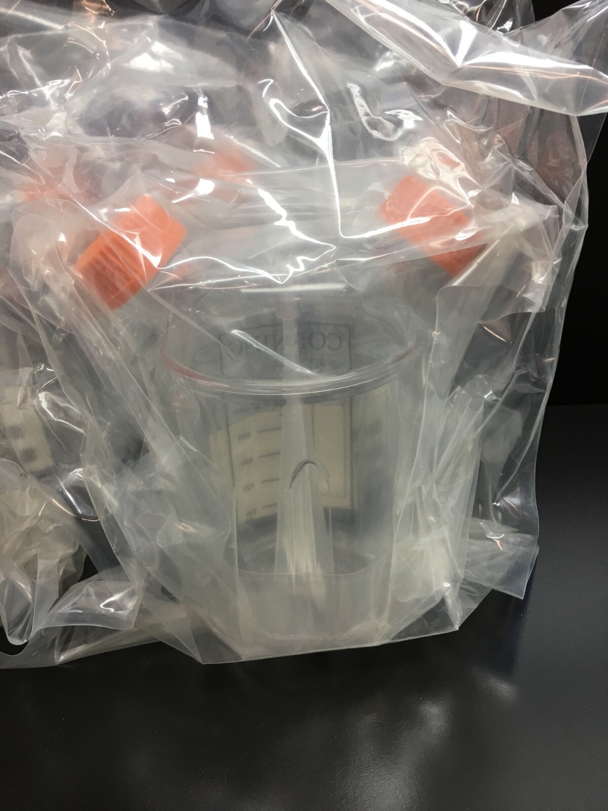 Corning REF 3580 1L Disposable Spinner Flask, Vent Cap, Sterile Lot. 5 PCS