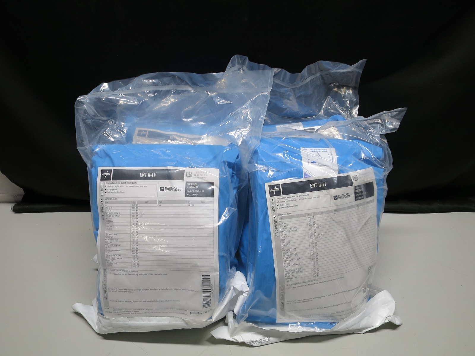 Medline ENT Tray II, DYNJS0703 Case of 4 Exp 01/2028