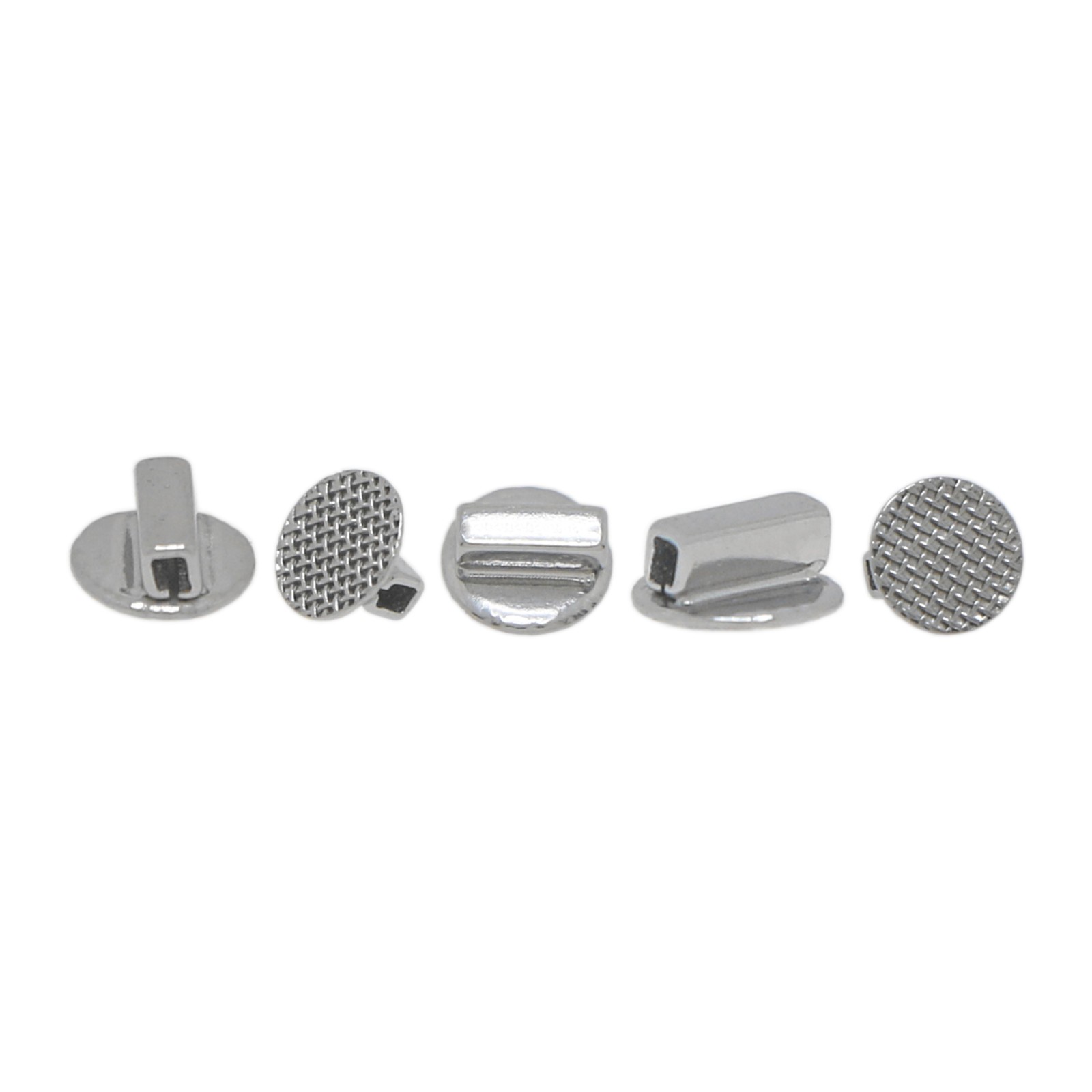 Dental Orthodontic Rotation Metal Bondable Button Tube Mesh Base 10Pcs/Pack