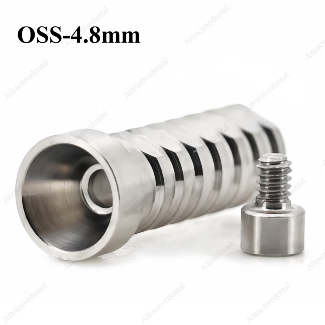 20Pcs Titanium Temporary Cylinder MU Sleeve Multi Unit Abutment Fit OSS/ITI/NOB