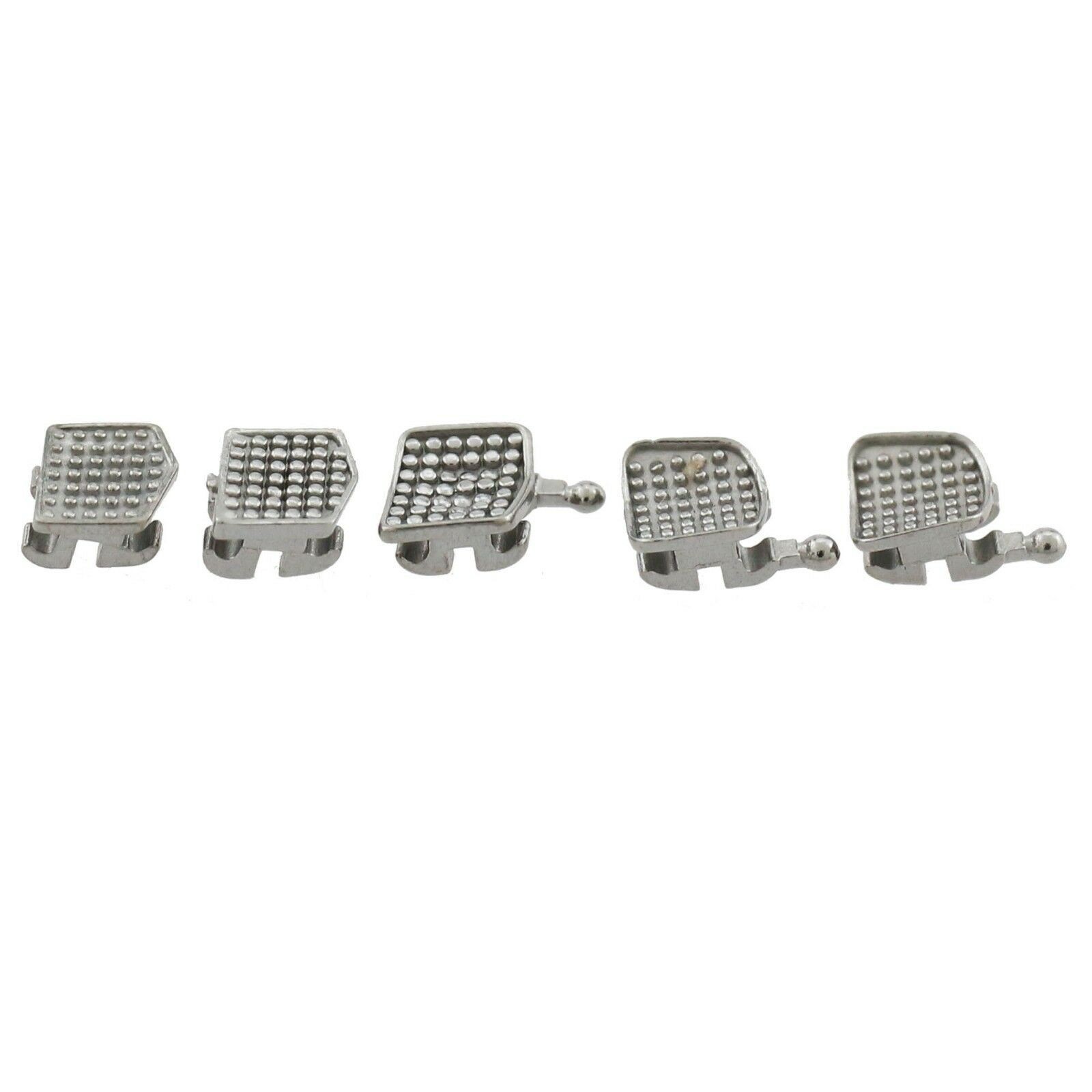 Dental Orthodontic Bracket Braces Metal MIM Mini Roth MBT 022 018 345 Hooks 5-5