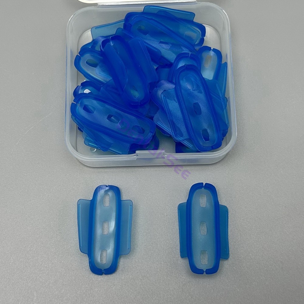 Dental Mini Dam Rubber Clamp Holder Gingival Guard Silicon Clips Autoclavable