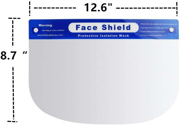 Safety Full Face Shield Guard Clear Protector Anti-Splash Oil Dust Proof Unisex