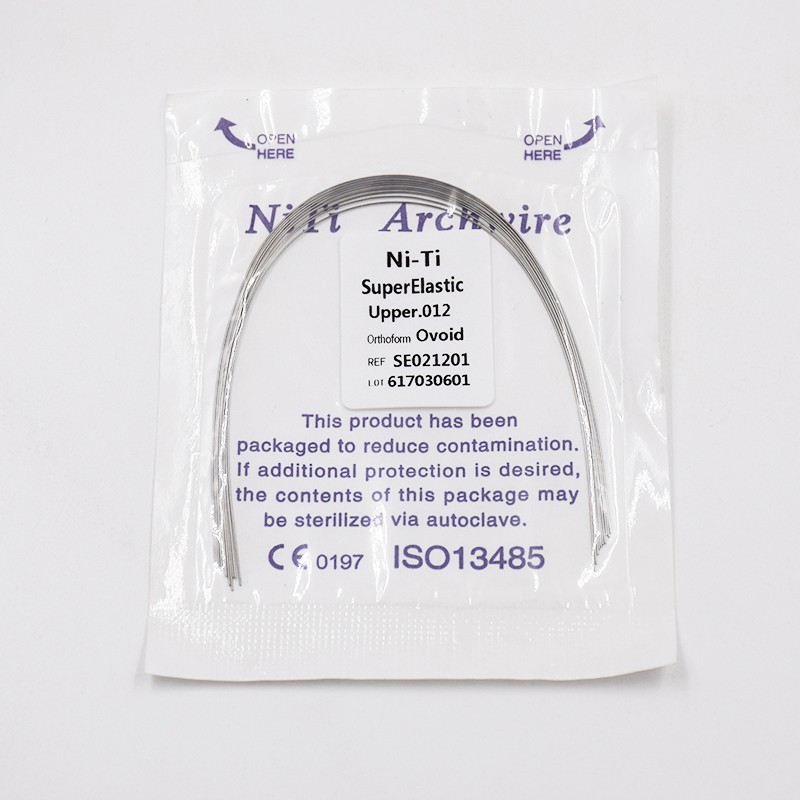 10 Pcs Dental Orthodontic Super Elastic Niti Arch Wire Round 012-020 Upper Lower