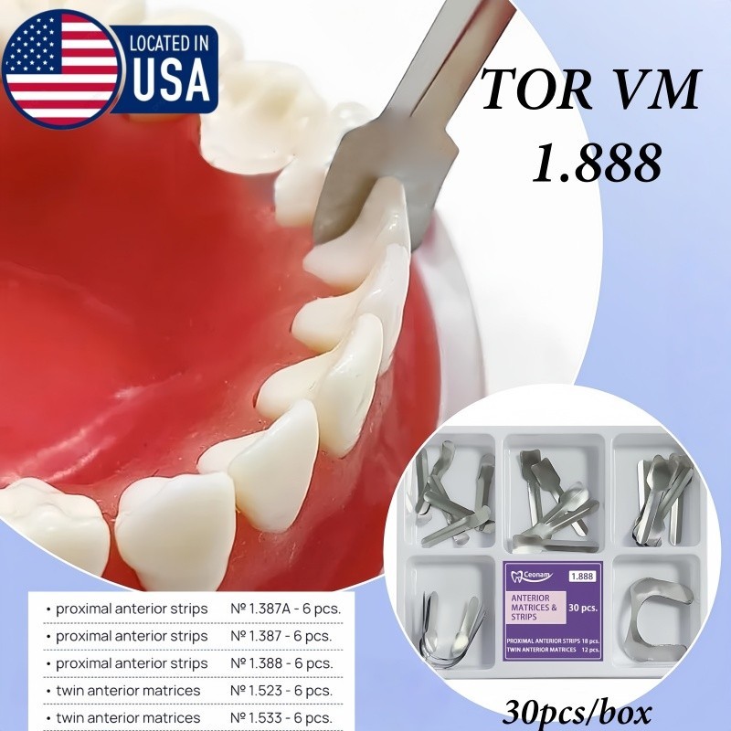 Dental Matrix Bands Anterior Proximal Strips Sectional Contoured Twin Matrices