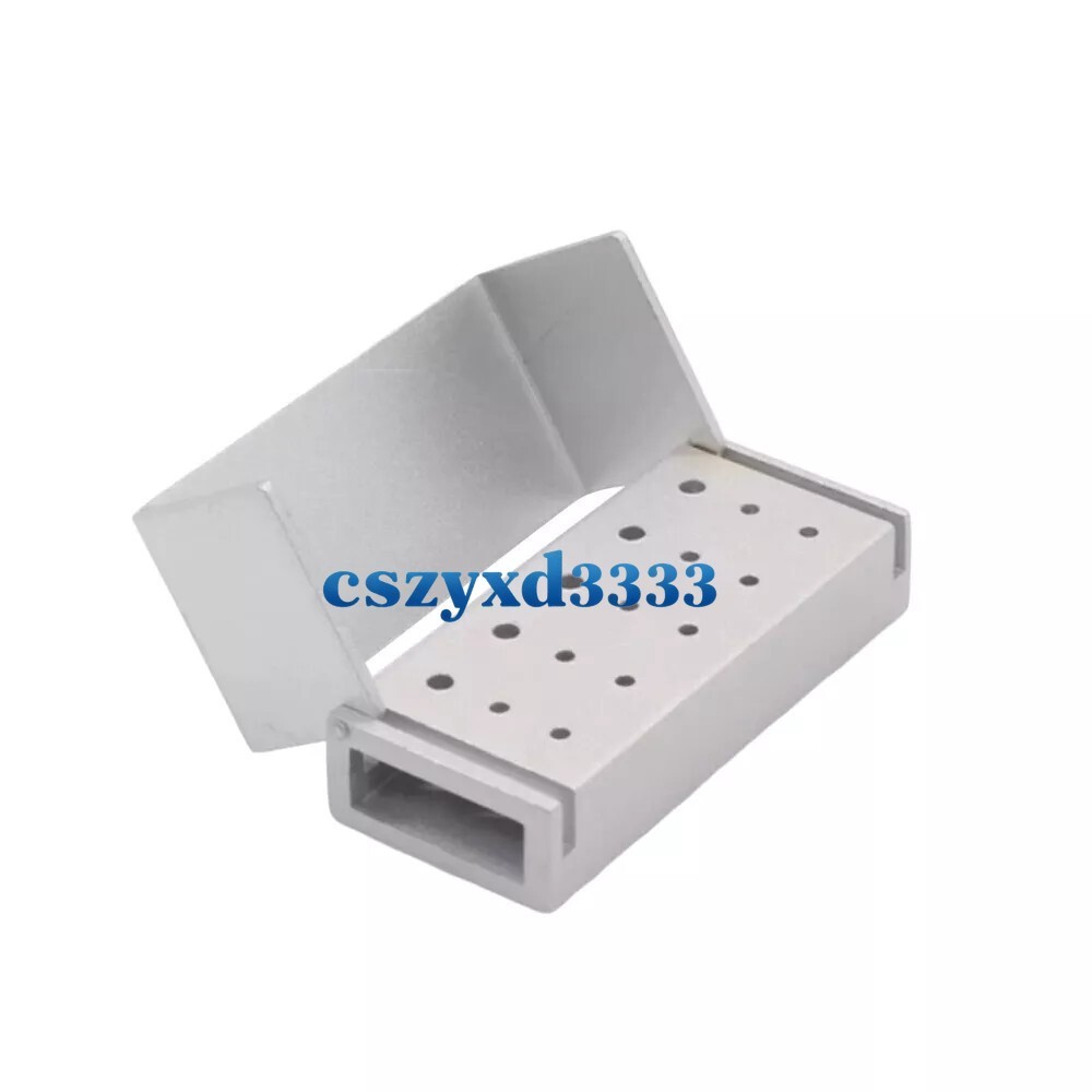Dental Bur Holder Block Disinfection Box 10/15/16/24/30/56/100/142/152 Holes