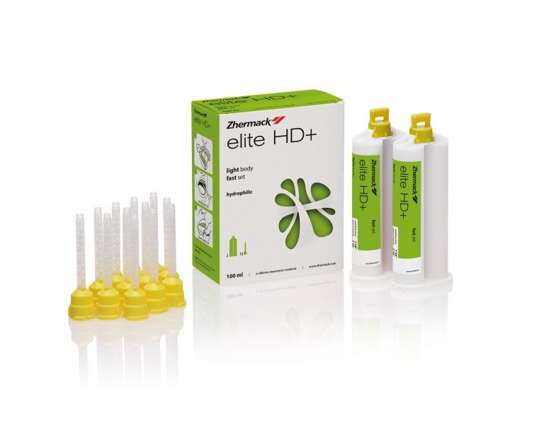 Zhermack C203040 Elite HD+ Impression Material Light Body Fast Set Cartridges 2P