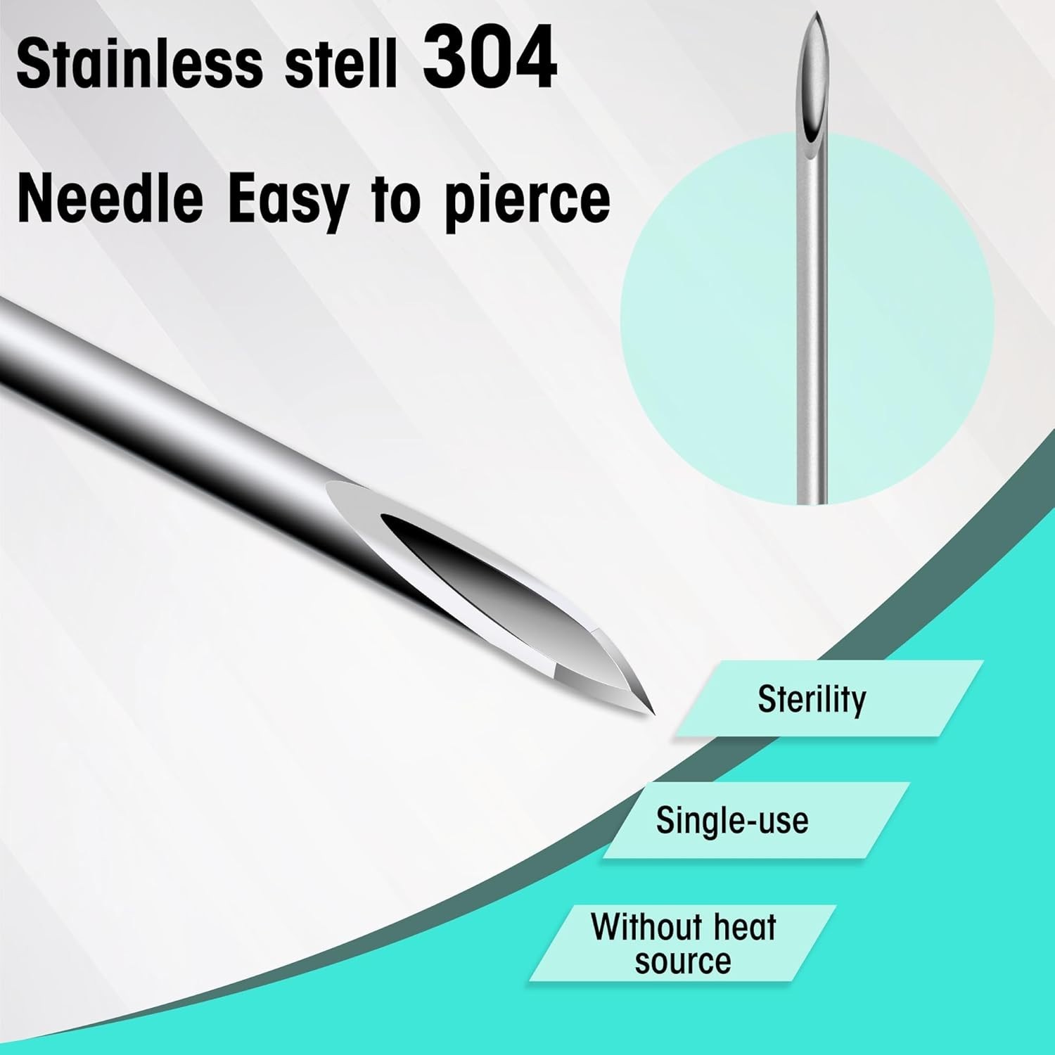 Universal Luer Lock 21G Disposable Needles – 100 Pack for Liquid Dispensing