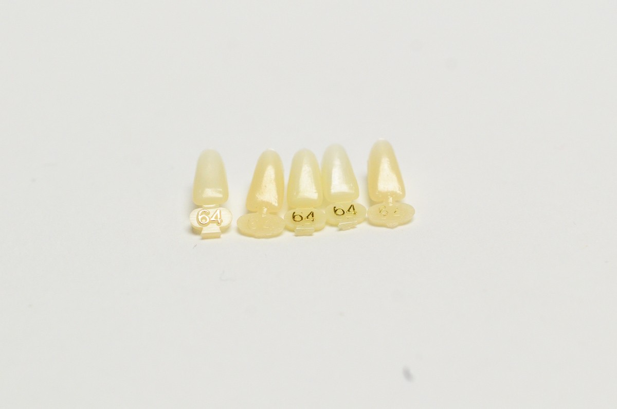 DENTAL POLYCARBONATE TEMPORARY CROWNS #64 (LAL) LOWER ANTERIOR LONG 5/PACK