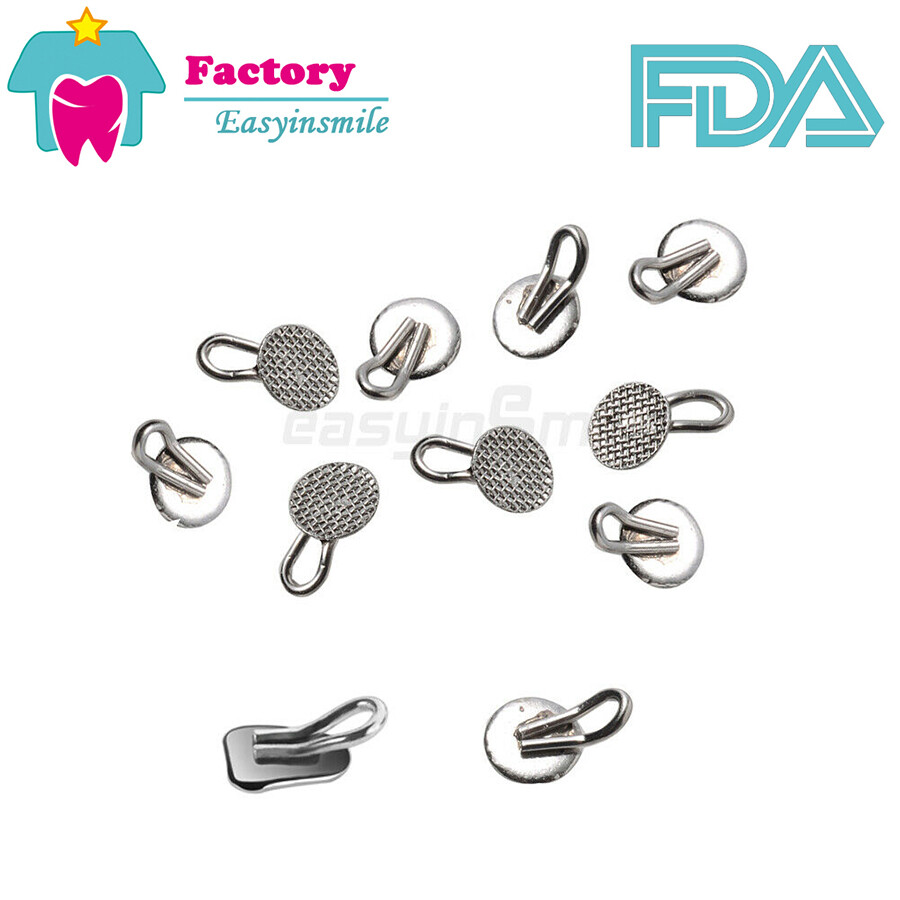 10Pcs/Bag Dental Orthodontic Traction Hook Bondable 3mm Round Type Caplin Hooks