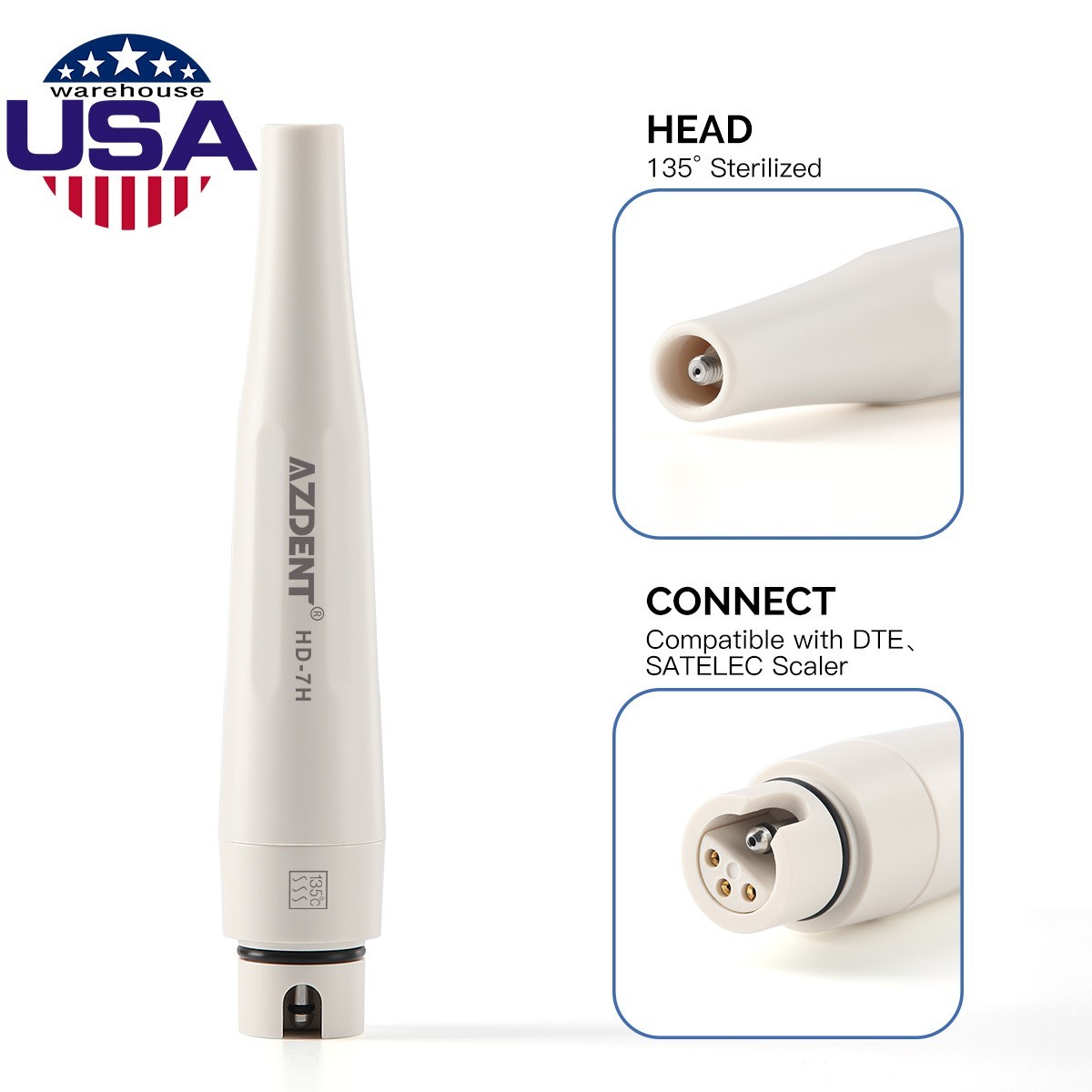 Dental Ultrasonic Piezo Scaler Handpiece LED Fit EMS/WOODPECKER/DTE/SATELEC