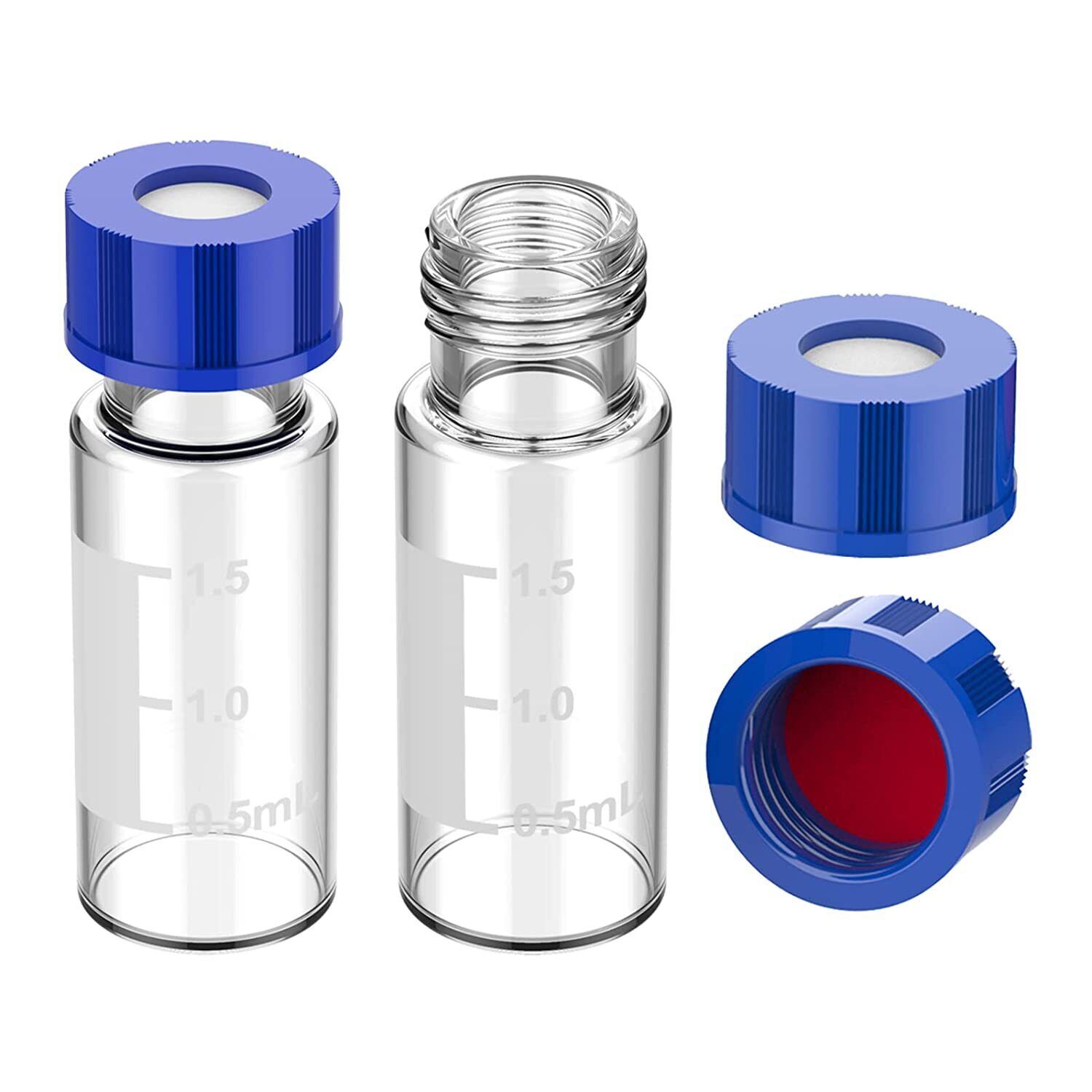 1000x 2mL HPLC Vials 9mm Screw Caps +Sterile PES 0.22μm 33mm Syringe Filters LAB