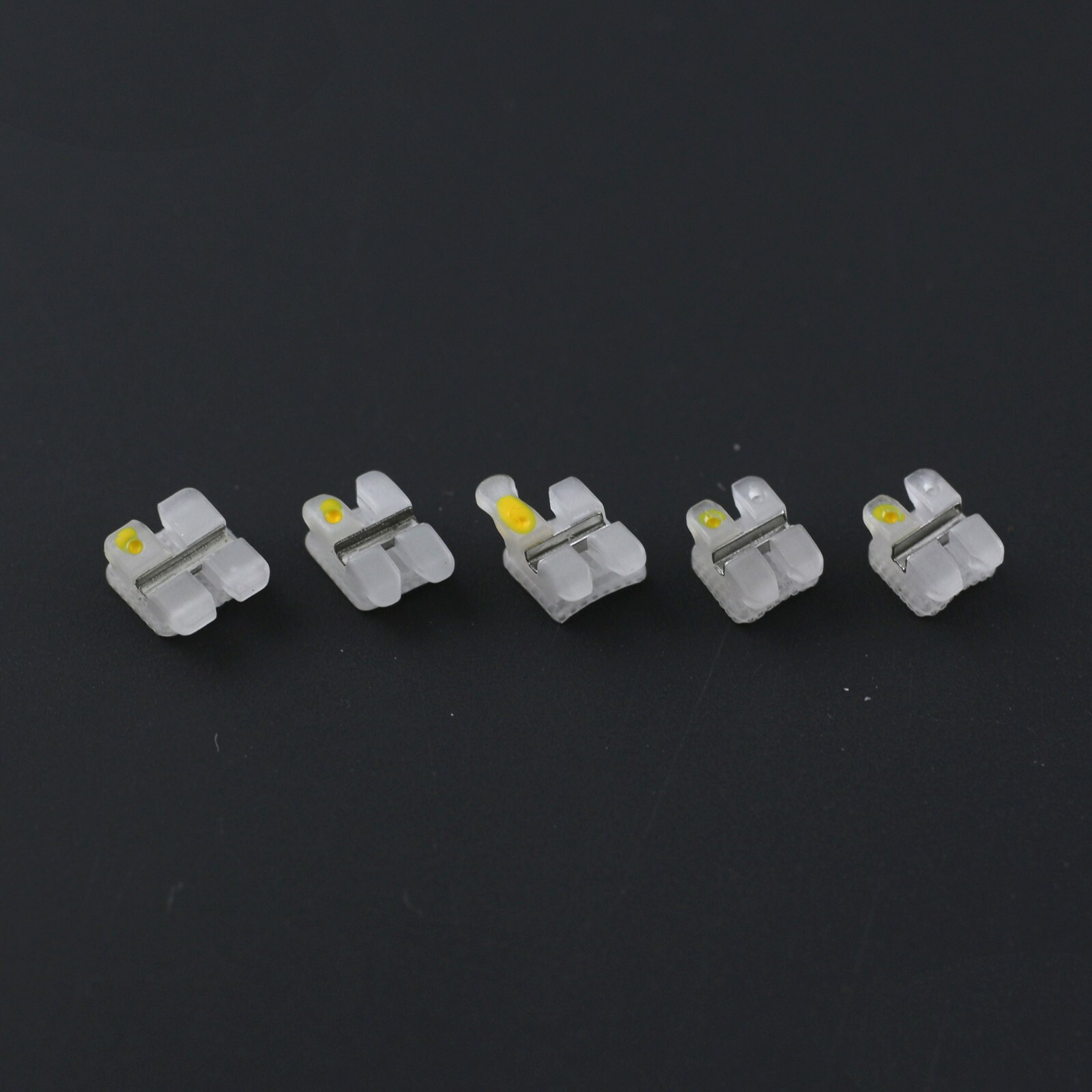 Orthodontic Bracket Ceramic Metal Slot Aesthetic Braces Roth 018 022 3M Clarity