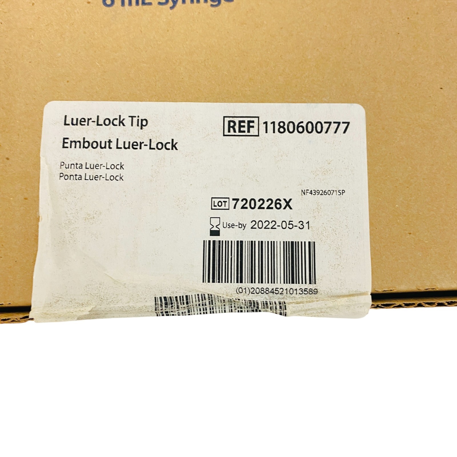 Covidien Monoject 6mL Syringes Luer-Lock Tip REF 1180600777 – Box of 100