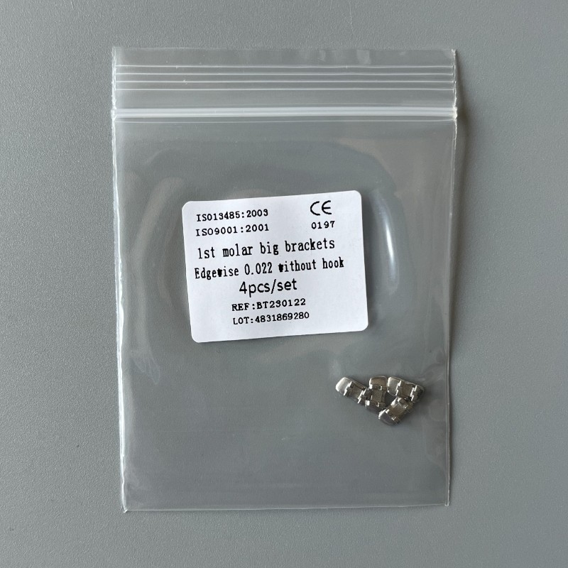 10Sets Dental Orthodontic 1st Molar Wide Big Brackets Edgewise 022 Without hooks