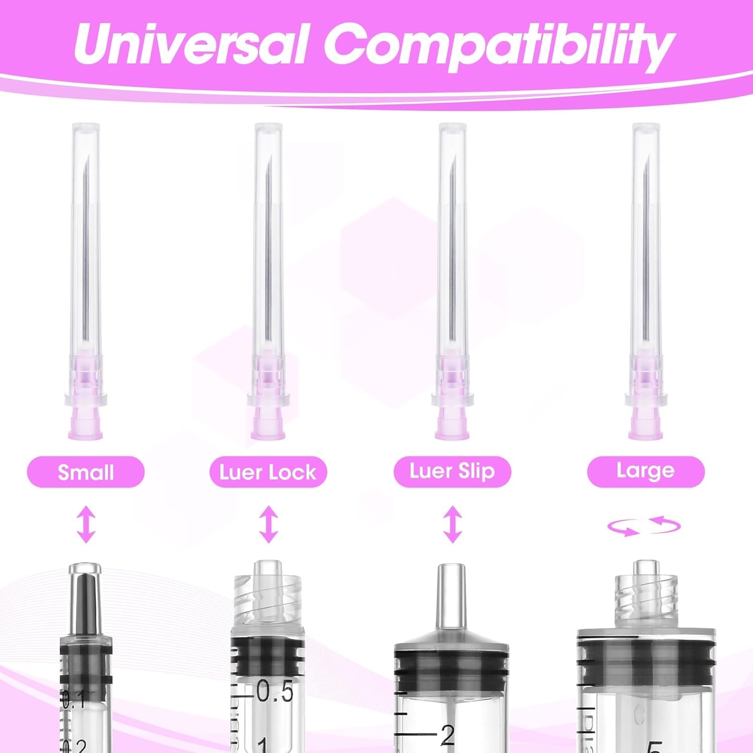 18 Gauge 1.5 Inch Disposable Needles with Caps for Scientific and Lab Dispensing