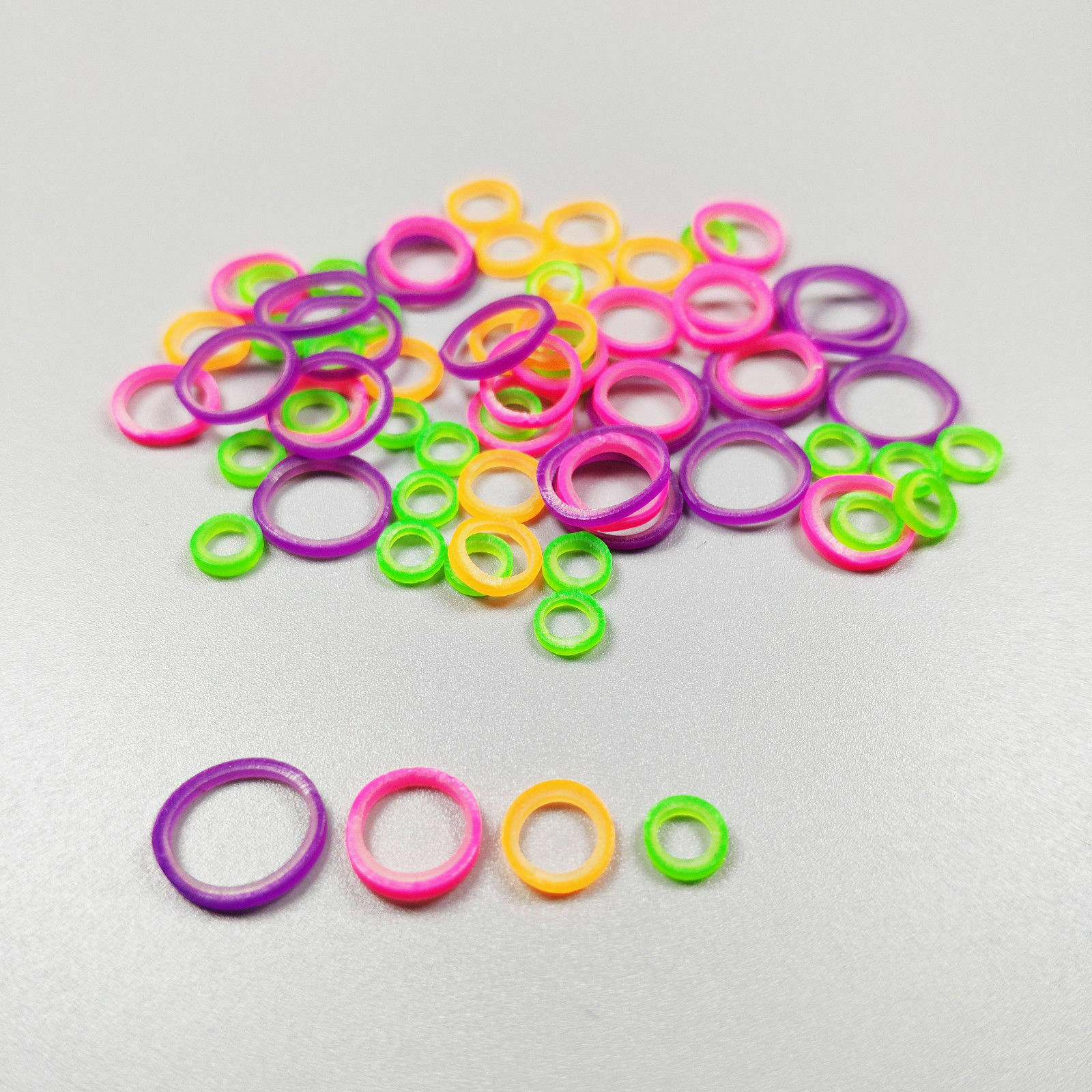 Dental Orthodontic Rubber Bands Ortho Elastics Latex Braces ZOO Yellow Colorful