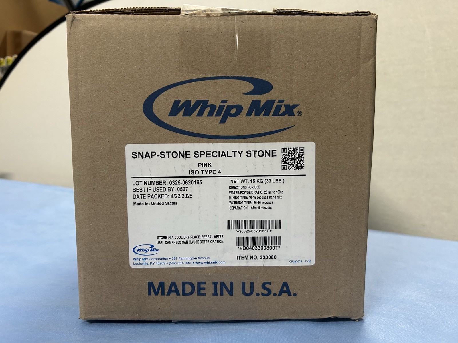 Whip Mix Snap-Stone Specialty Stone Pink Iso Type 4 33lbs 15kg 330080