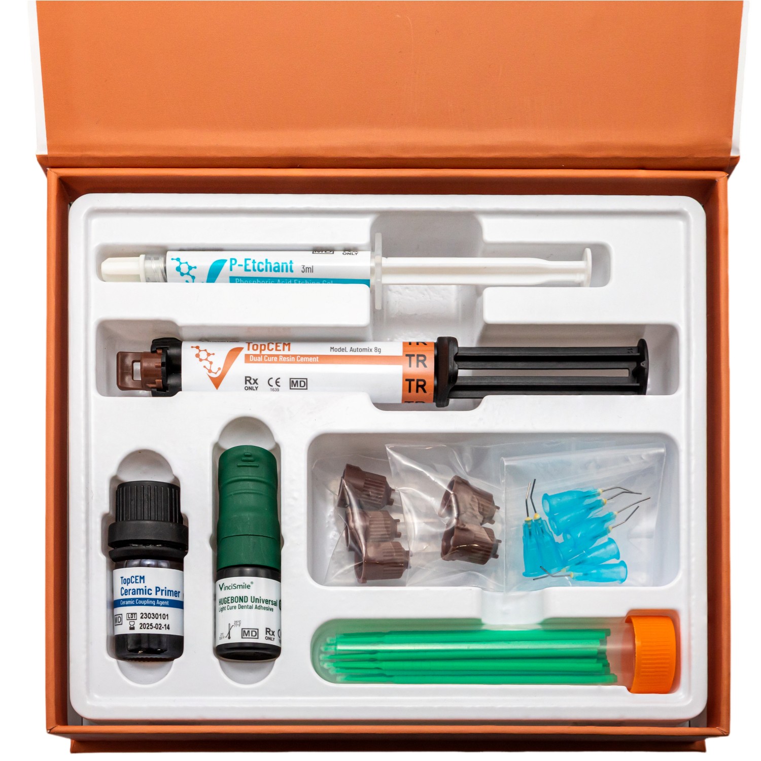 TopCEM Elite System Cement KIT TR Shade: Etchant, Primer, Adhesive, Resin Cement