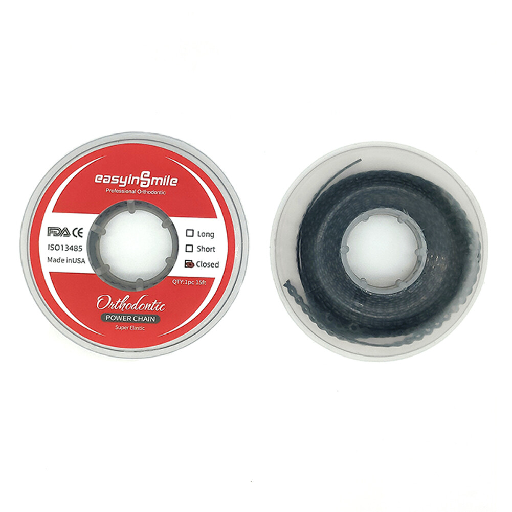 Dental Orthodontic Power Chain Elastic Rubber Bands For Braces Long/Short /Close