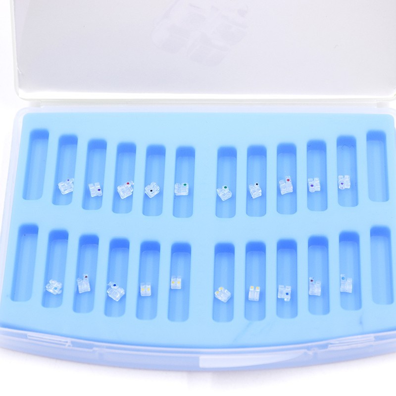 20Pcs Dental Orthodontic Ceramic Sapphire Bracket Monocrystalline Roth/MBT 022