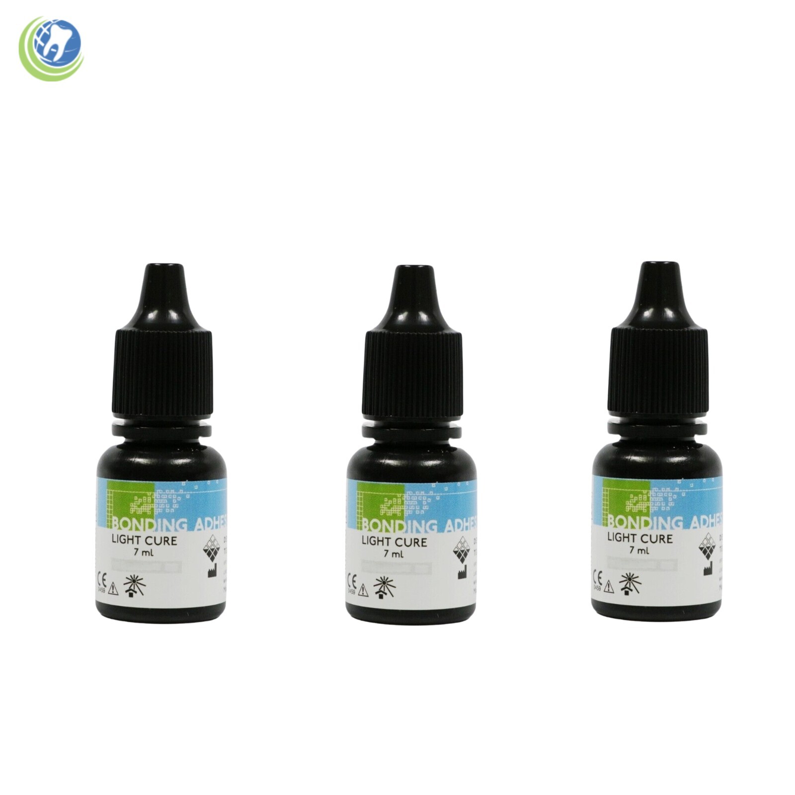 3 X Dental Light Cure Dentin Enamel Resin Bonding Adhesive 7ml Alpha-Dent